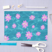 Papier Mousseline Fleur de Lotus (Artisanat)