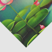 Papier Mousseline Fleur de Lotus dans un étang (Détail)