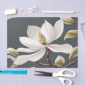 Papier Mousseline Fleur de Magnolia blanche élégante (Artisanat)