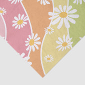 Papier Mousseline Fleur de marguerite rétro (Détail)