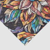 Papier Mousseline Fleur de mosaïque Abstraite colorée (Détail)