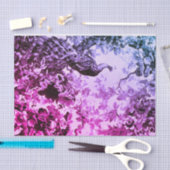 Papier Mousseline Fleur de paon victorien élégante (Artisanat)