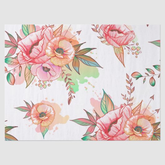 Papier Mousseline fleur de printemps (Recto)
