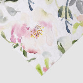 Papier Mousseline Fleur de printemps expressive libre aquarelle  (Détail)