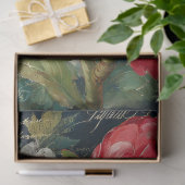 Papier Mousseline Fleur de Protea Roi Rouge Decoupage (Cadeau)