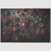 Papier Mousseline Fleur de rose sombre (Recto)