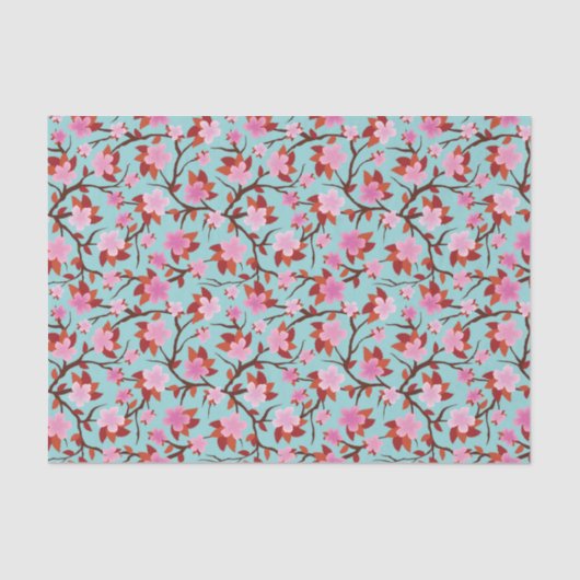 Papier Mousseline Fleur de Sakura (Recto)