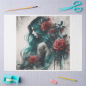 Papier Mousseline Fleur de sirène (Artisanat)