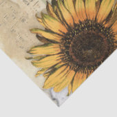 Papier Mousseline Fleur de soleil florale Daisy Fox Bird Ephemera De (Détail)