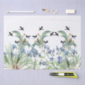Papier Mousseline Fleur de Starflower d'iris d'oiseau de colibri (Artisanat)