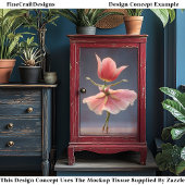 Papier Mousseline Fleur de Tulipe rose Ballerina DJ7L Découpage