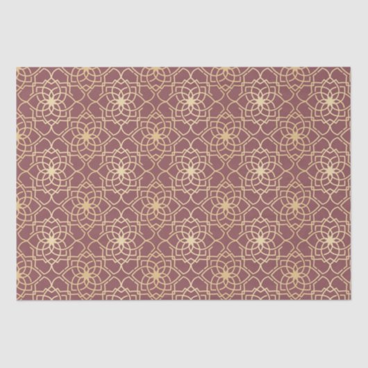 Papier Mousseline Fleur de vie Motif (Recto)