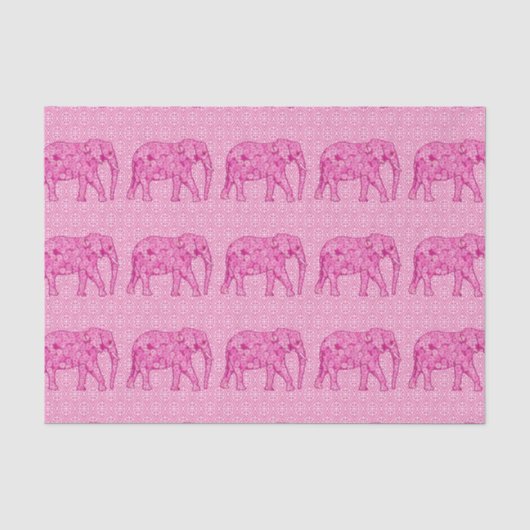 Papier Mousseline Fleur d'éléphant - rose fuchsia (Recto)