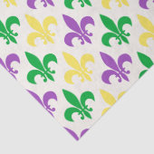 Papier Mousseline Fleur-di-lis aux couleurs de Mardi Gras (Détail)