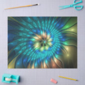 Papier Mousseline Fleur d'Imaginaire lumineux, Fractale Abstraite co (Artisanat)