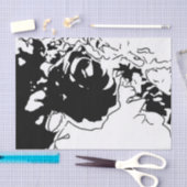 Papier Mousseline Fleur Doodle (Artisanat)