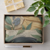 Papier Mousseline Fleur d'or - Femme aux fleurs jaunes Découpage (Cadeau)