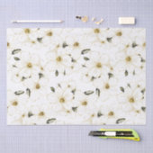 Papier Mousseline Fleur Élégante (Artisanat)