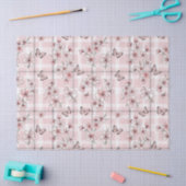 Papier Mousseline Fleur Élégante de Papillon (2) (Artisanat)