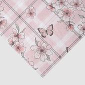 Papier Mousseline Fleur Élégante de Papillon (2) (Détail)