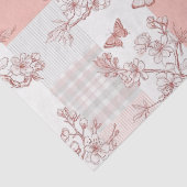 Papier Mousseline Fleur Élégante de Papillon (7) (Détail)