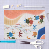 Papier Mousseline Fleur et eau courante, design japonais (Artisanat)