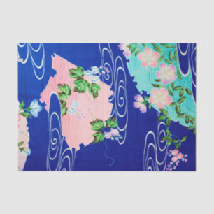 Papier Mousseline Fleur et eau courante, design japonais