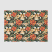 Papier Mousseline Fleur Florale Art Nouveau sans couture (Recto)