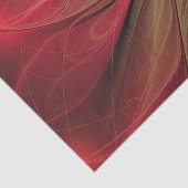 Papier Mousseline Fleur fractale de fansy rouge (Détail)