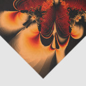 Papier Mousseline Fleur fractale orange (Détail)