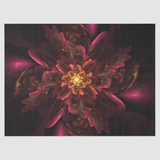 Papier Mousseline Fleur fractile Abstrait 22 Découpage papier de pap (Recto)