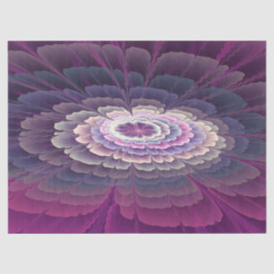 Papier Mousseline Fleur frappante Art fractal abstrait coloré