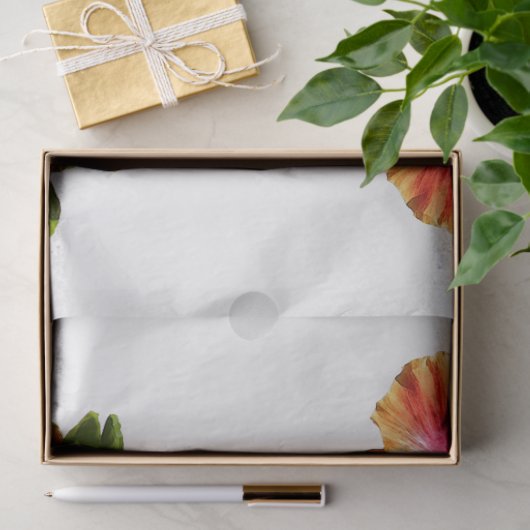 Papier Mousseline Fleur Hibiscus HAMbyWG - (Cadeau)