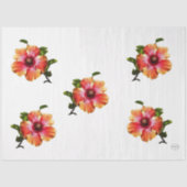 Papier Mousseline Fleur Hibiscus HAMbyWG - (Recto)