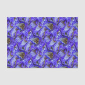Papier Mousseline Fleur Iris Violet / Esthétique / Carrelé / (Recto)