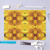 Papier Mousseline Fleur Jaune Fleur Pétale Découpage Abstrait (Artisanat)