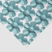 Papier Mousseline Fleur MOD Blue Daisy - Mariage d'été rétro des ann (Détail)