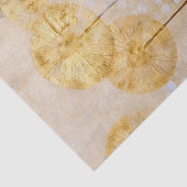 Papier Mousseline Fleur Moderne Florale Orientale Dorée (Détail)