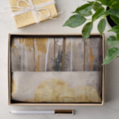 Papier Mousseline Fleur Moderne Florale Orientale Dorée (Cadeau)