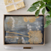 Papier Mousseline Fleur Oriental Or (Cadeau)