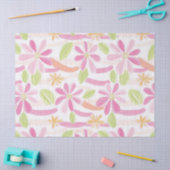 Papier Mousseline Fleur pastel rétro (2) (Artisanat)
