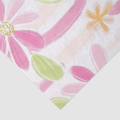 Papier Mousseline Fleur pastel rétro (2) (Détail)