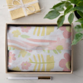 Papier Mousseline Fleur pastel rétro (3) (Cadeau)