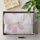 Papier Mousseline Fleur pastel rétro (4) (Cadeau)