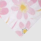Papier Mousseline Fleur pastel rétro (4) (Détail)
