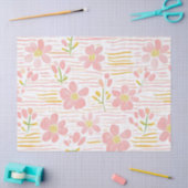 Papier Mousseline Fleur pastel rétro (6) (Artisanat)