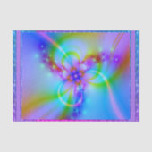 Papier Mousseline Fleur pourpre En Bleu (Recto)