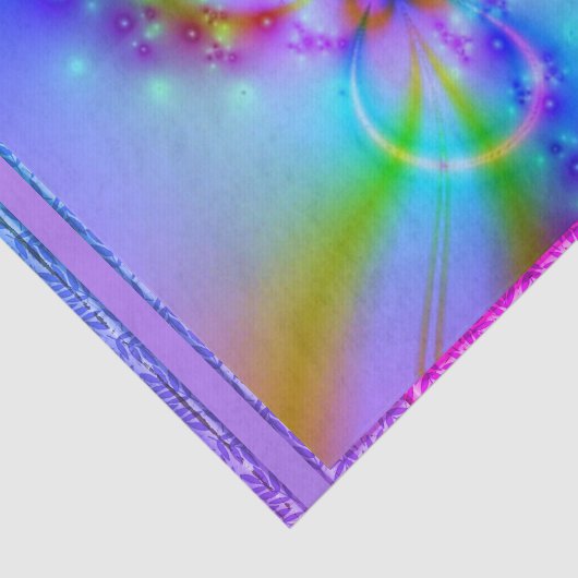 Papier Mousseline Fleur pourpre En Bleu (Détail)