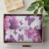 Papier Mousseline Fleur Romantique Rose (Cadeau)