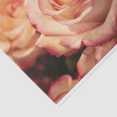 Papier Mousseline fleur rose de pêche (Détail)